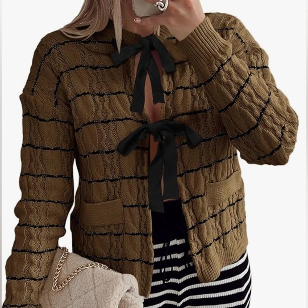 Women’s Tie Front Sweater